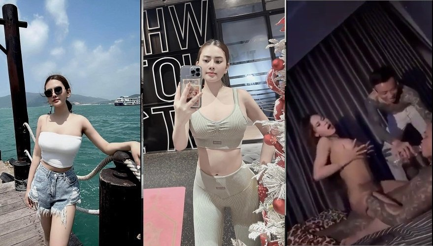 Nhu Quynh dan teman-teman dekatnya menurunkan barang-barang mereka